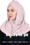 Хиджаб READY-TO-GO 1(с чалмой) пудровый 01, с монистой