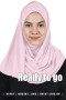 Хиджаб READY-TO-GO 2(без чалмы) розовый 01, с монистой