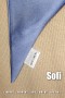 Косынка SOFI атлас серо-голубой