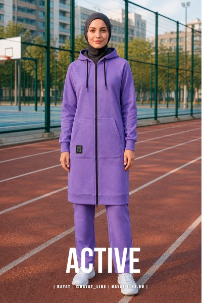 Костюм ACTIVE zip фиолет