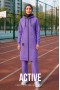 Костюм ACTIVE zip фиолет