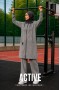 Костюм ACTIVE zip серый меланж