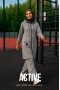 Костюм ACTIVE zip серый меланж