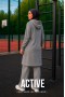Костюм ACTIVE zip серый меланж