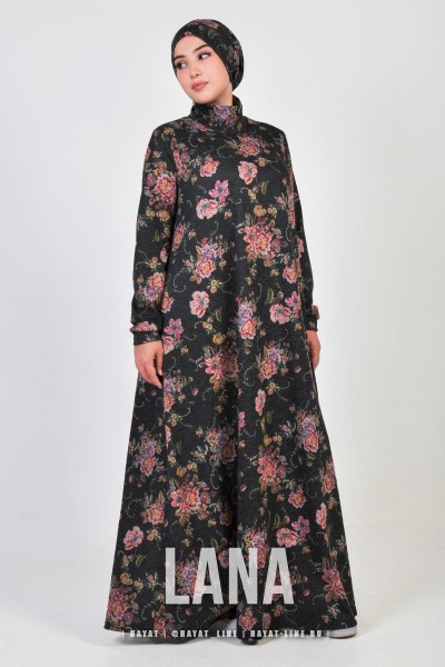 Платье ЛАНА джерси цветы