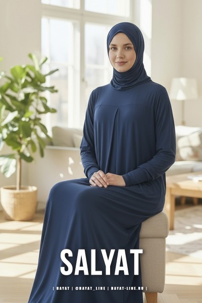 Платье САЛЯТ elegance петроль